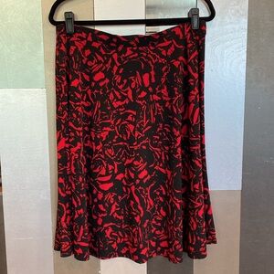 Stylish Red and Black Women's Skirt